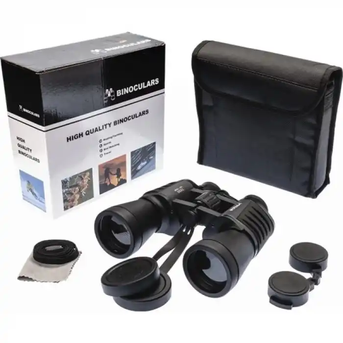 The Best Nzm 7x50 - Geniş Ön Mercekli Profesyonel El Dürbünü - 1000m/56m - Siyah V2