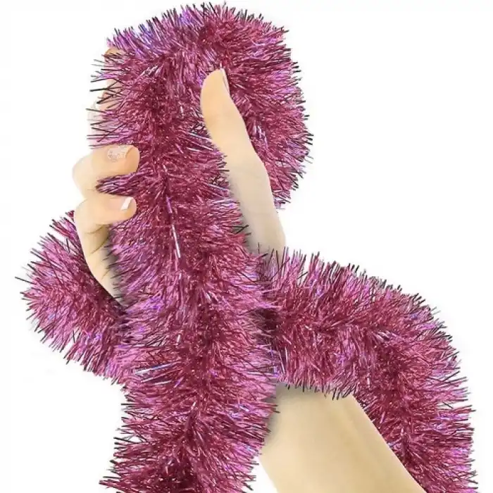 The Best Nzm Parti Için Sim Süs 2 Metre Uzunluk 8 cm Genişlik Pembe Renk Ithal