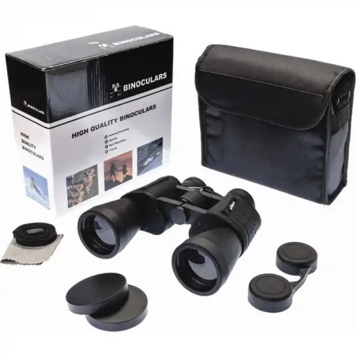 The Best Nzm 10×50 - Geniş Ön Mercekli Profesyonel El Dürbünü - 1000m/56m - Siyah