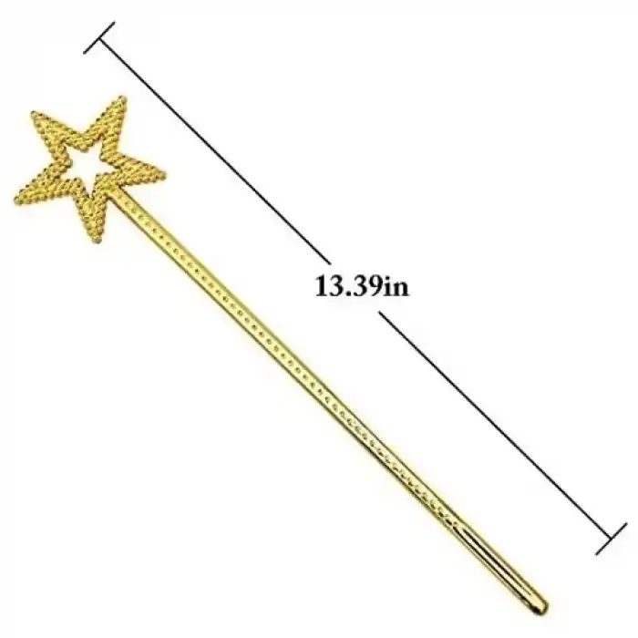 The Best Nzm Altın Renk Yıldız Peri Asası Peri Değneği 34 cm 1 Adet