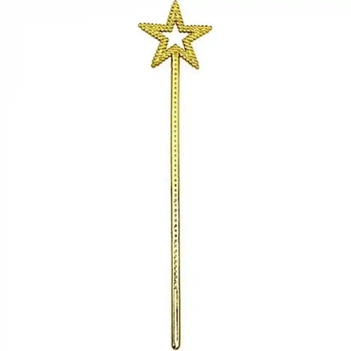 The Best Nzm Altın Renk Yıldız Peri Asası Peri Değneği 34 cm 1 Adet