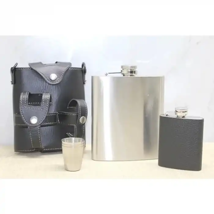 Deri Kılıflı Matara Seti ALK3930