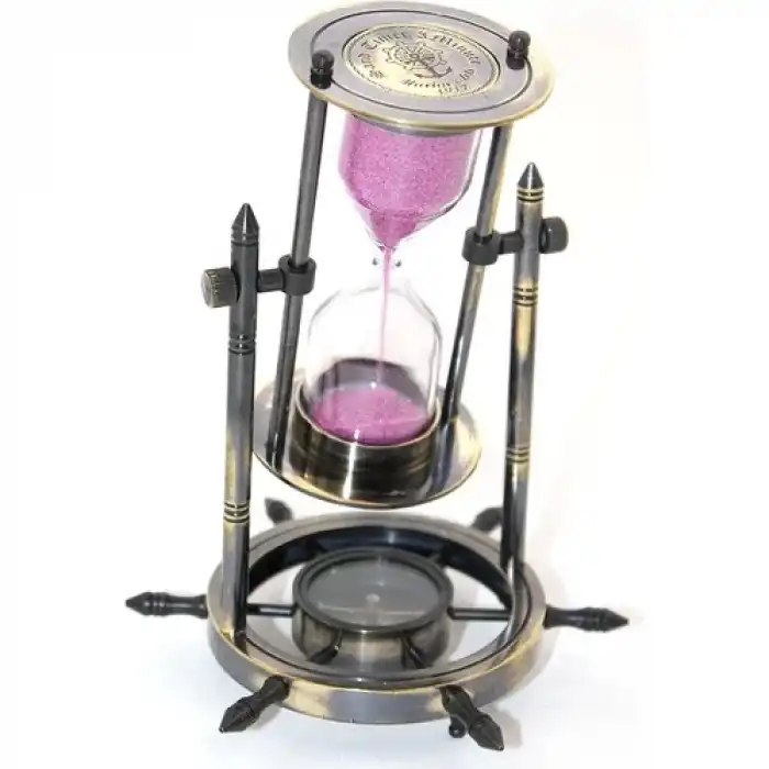 Pirinç Dümenli Pusulalı Kumsaati NI8221