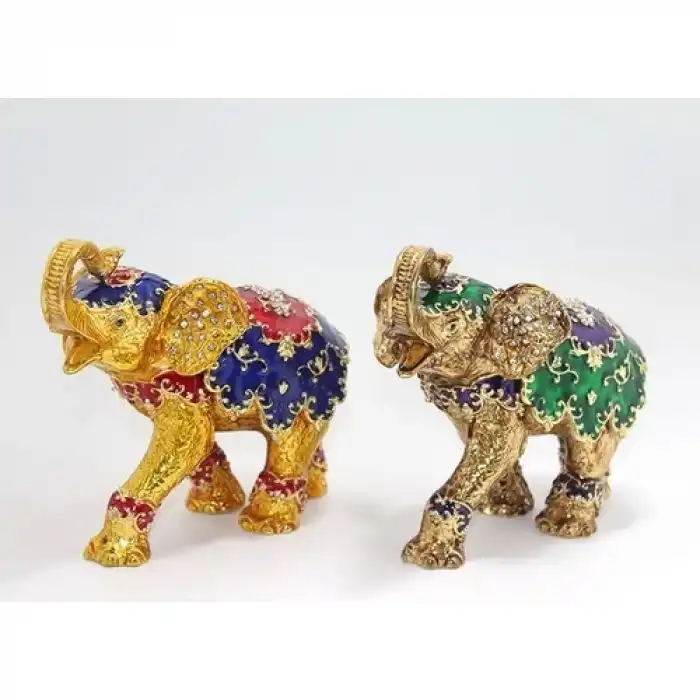 Swaroski Taşlı Tekli Fil Figürü ALK1888