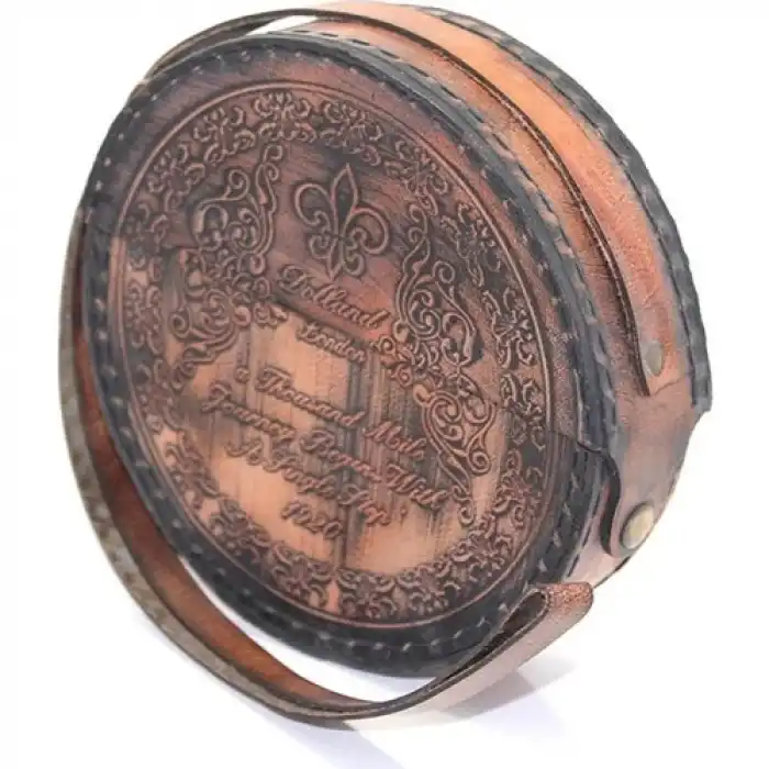 Deri Kılıflı Pirinç Pusula 15751A