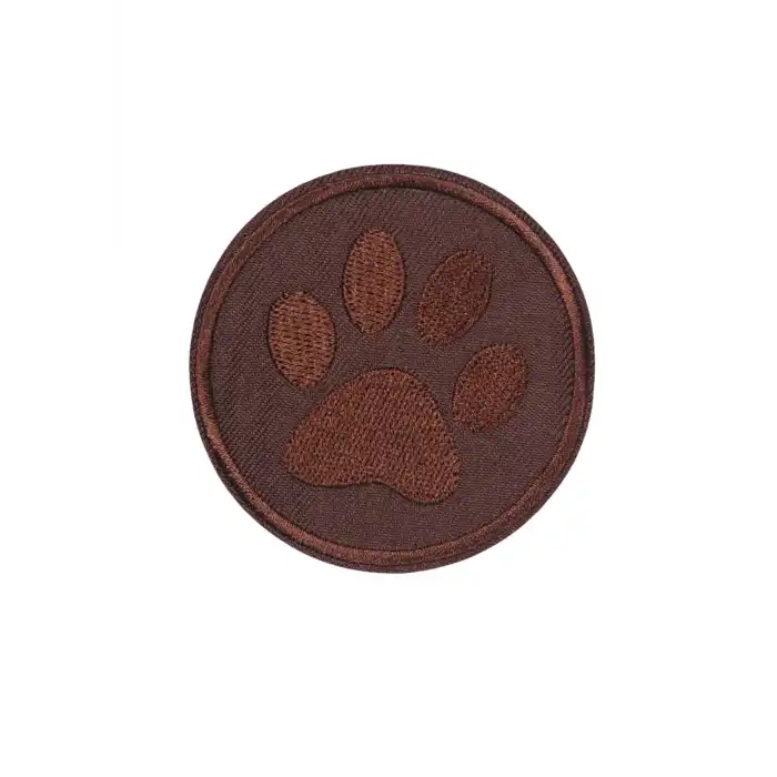 Aplike Ütü İle Yapışan Koyu Kahve Pati Arma 5 cm