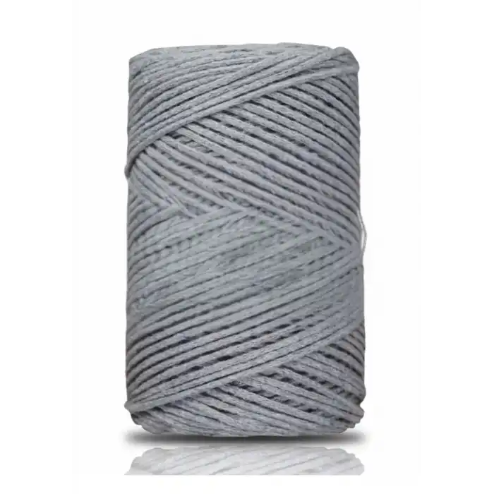 Pamuk Makrome 2 mm Gri