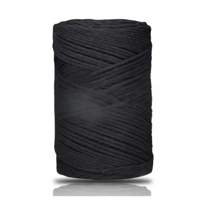 Pamuk Makrome 2 mm Siyah