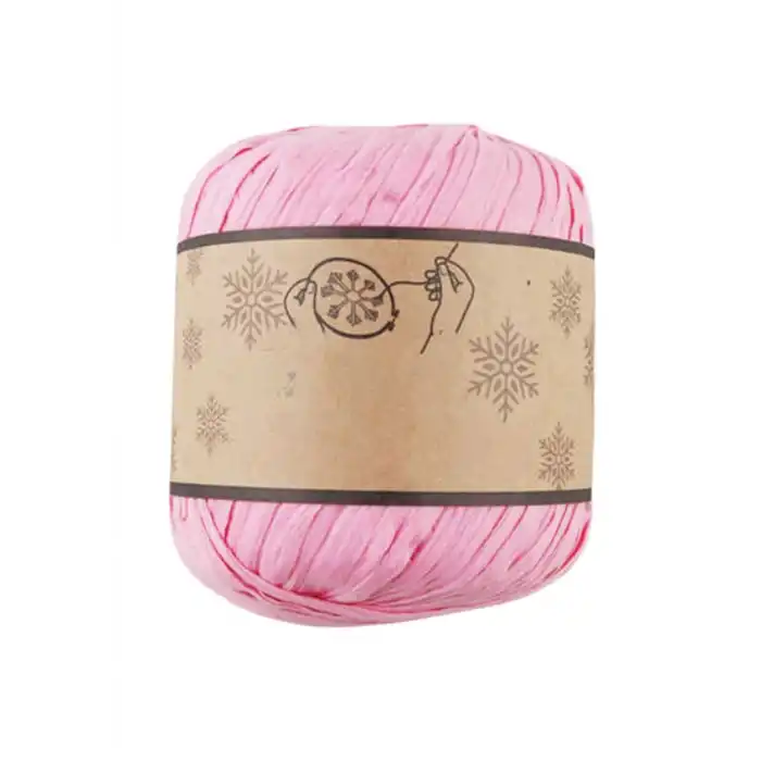 Rafya İp 50 gr Pembe