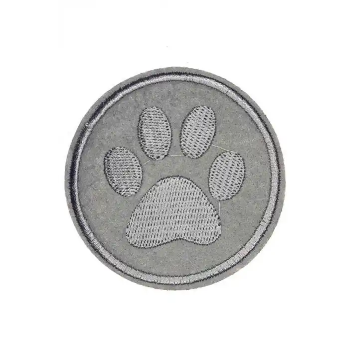 Aplike Ütü İle Yapışan Gri Pati Arma 5 cm