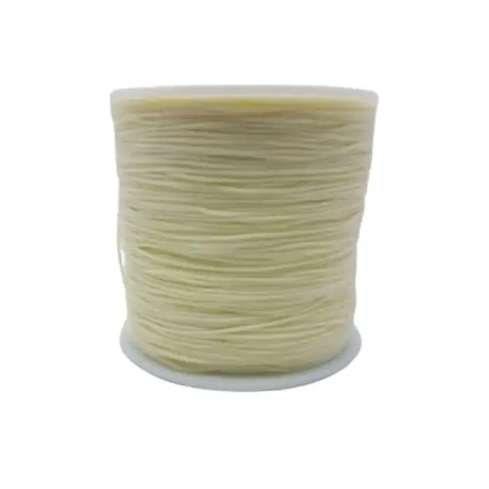 Paraşüt İpi, Bileklik-Kolye örgü ipi 1 mm 50 metre Krem