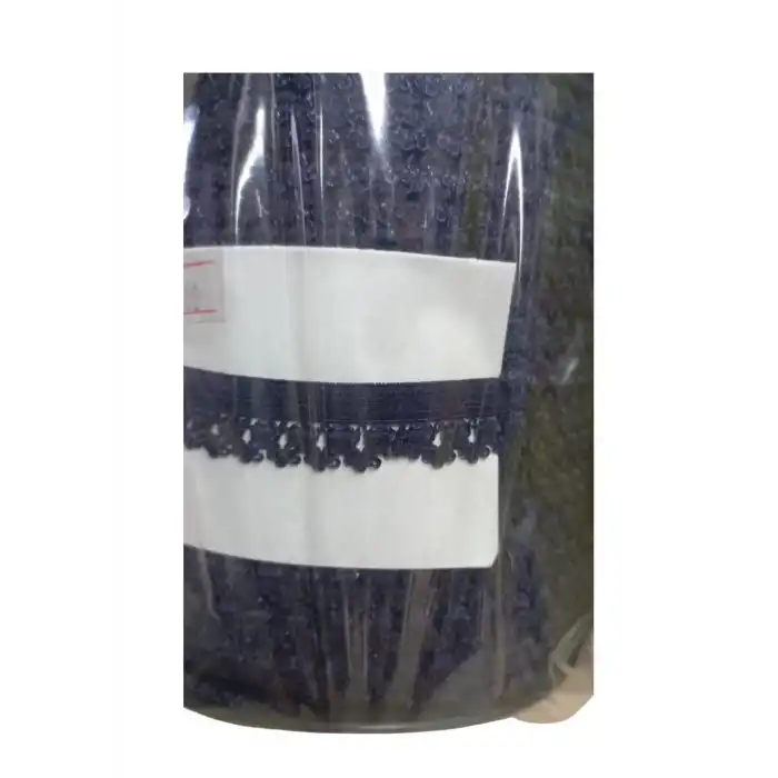 Çamaşır Lastiği Dantelli 1 cm 75 Metre 1 Top Lacivert
