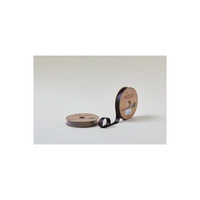 Biye Saten Katlı 023 Koyu Kahve 2 cm 25 Metre %100 Polyester