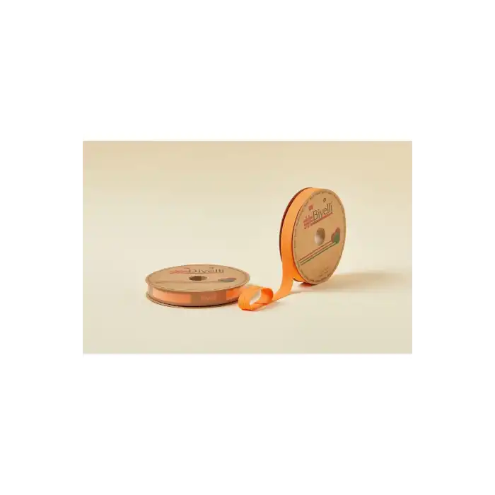 Biye Koton Katlı D15 Turuncu 2 cm 25 Metre %65 Koton %35 Polyester