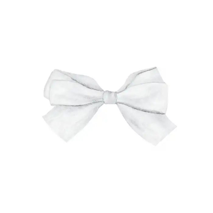 Saten Kurdele 6 cm Beyaz 1 Metre