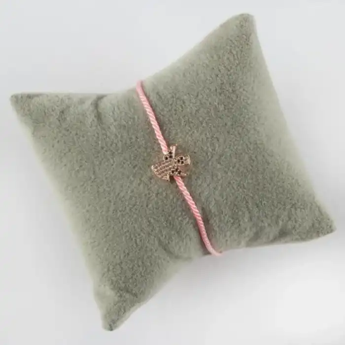 Rennway Melek Figürlü Zirkon Taşlı Ip Bileklik Kategori: Bijuteri Bileklik