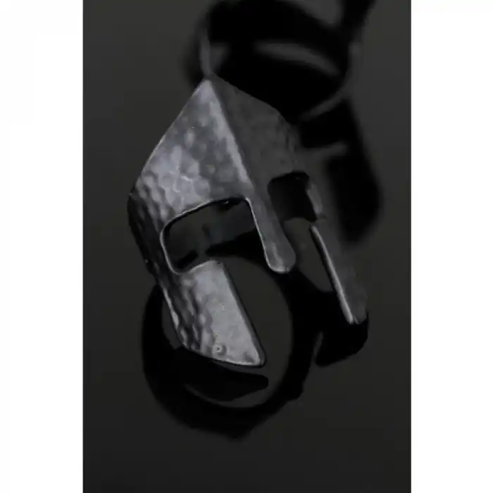 Colezium CLZ741 -  Çelik Miğfer Figür Ayarlamalı Erkek Yüzük