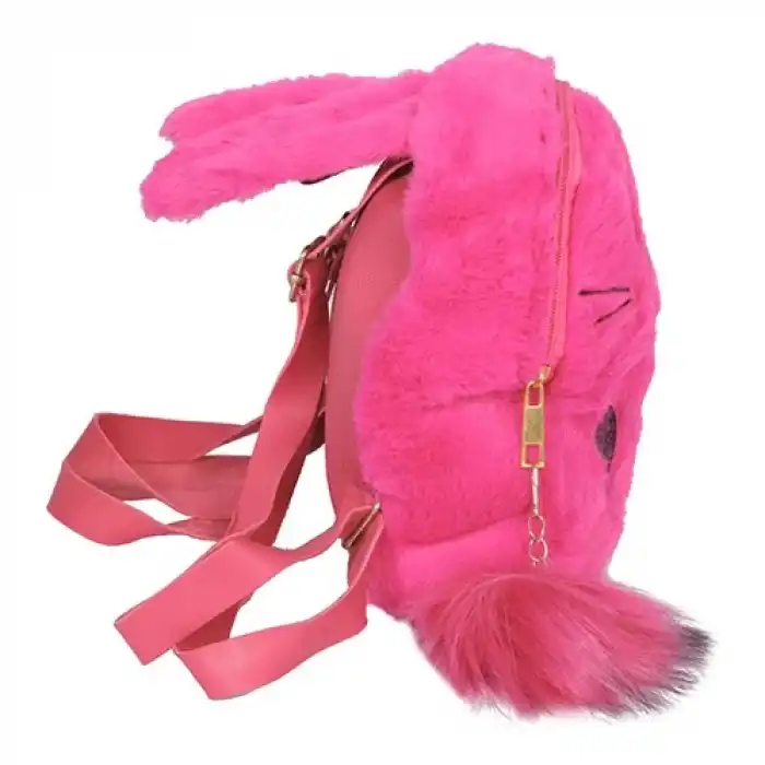 Trendy Pazar Peluş Tavşan Çanta Pembe