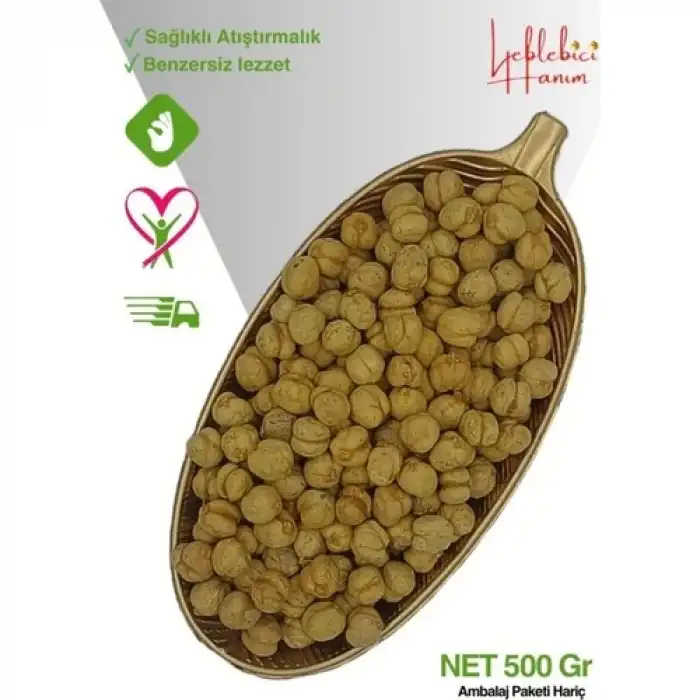 Leblebici Hanım Çorum Özel Serisi İri Boy Taze Kavrulmuş Tandır Tuzlu Leblebi 500 gr