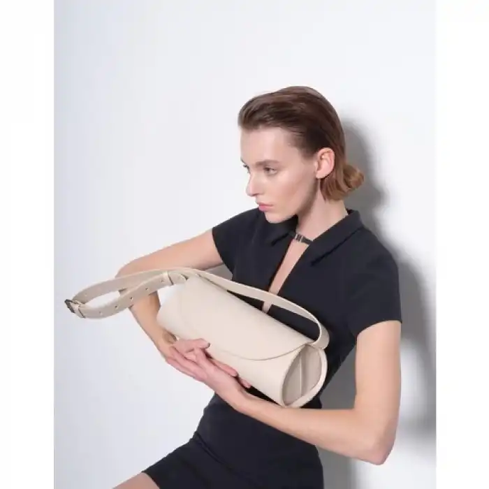 Vargas Silindir Baget Formlu Basic Kadın Çanta - Taş