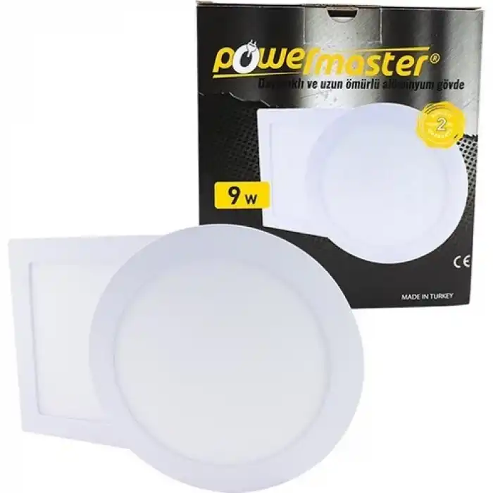 YNSS 12W Günışığı Sıva Altı Yuvarlak Slim Panel 3000K 5 130MM (4262)