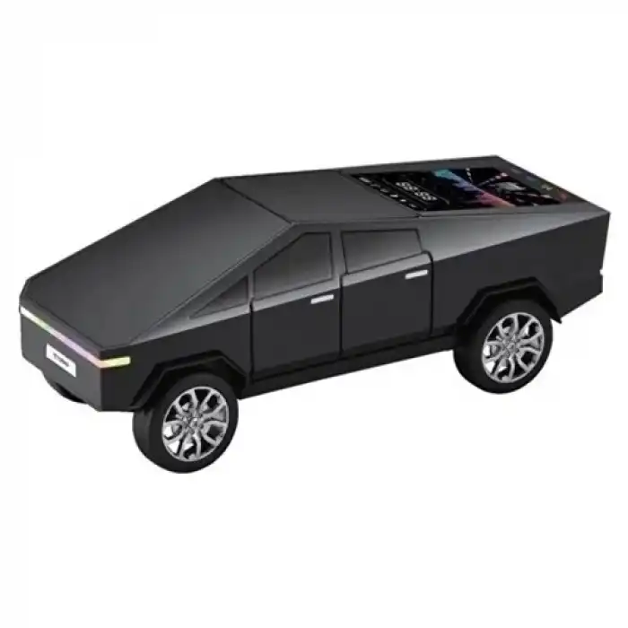 D68 Cyber Model Araba Tasarımlı Bluetooth Hoparlör 15W Güçlü Ses Rgb LED /tws/usb Siyah