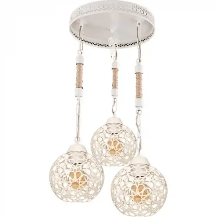 Ronisu Venüs Sarkıt 3lü Krem Avize