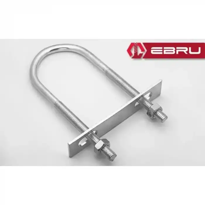 U civata, karşılık demiri + somunlu - m10x60 - 20 set