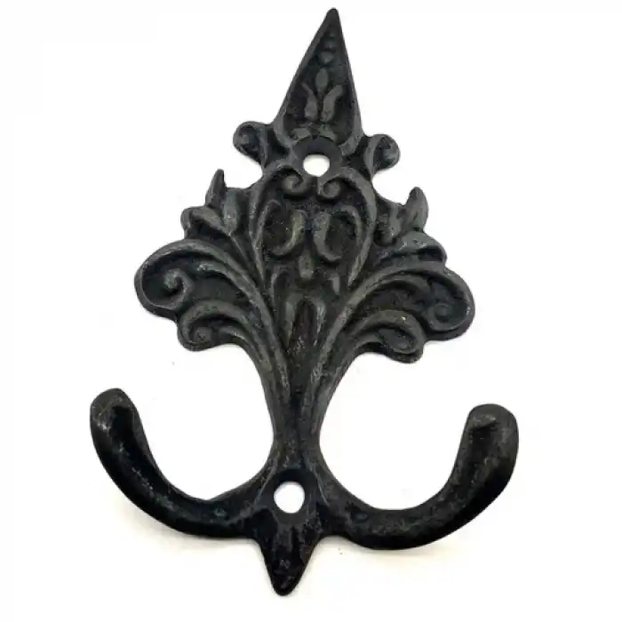 Markport Antika Tarz Dekoratif Pirinç Çam Figürlü Askı - 98X57 Mm, Oksit