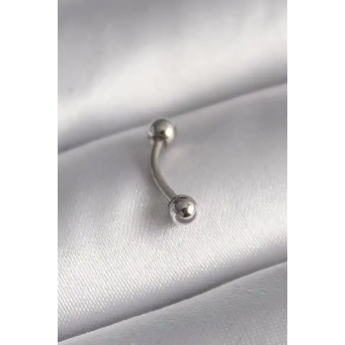 316L Çelik Gümüş Renk Topçuk Model Piercing - TJ-PR1363