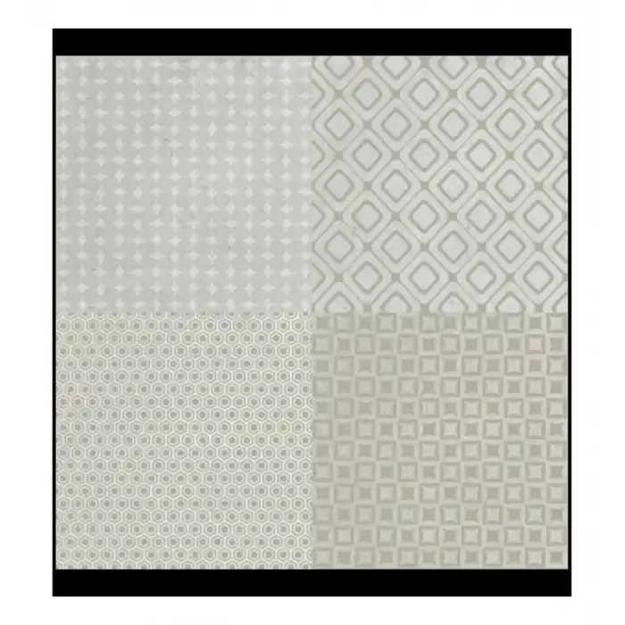 Decohandy 30X30 cm Kendinden Yapışkanlı Pvc Karo Mutfak Arası 4 Lü Karışık Model 0 36M2