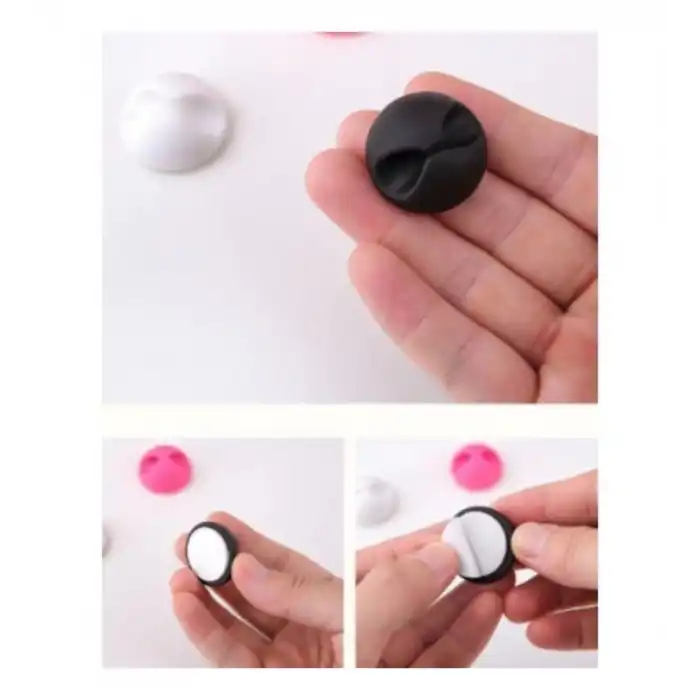 Ttt Siyah Beyaz Kablo Sabitleme Klipsi 10lu