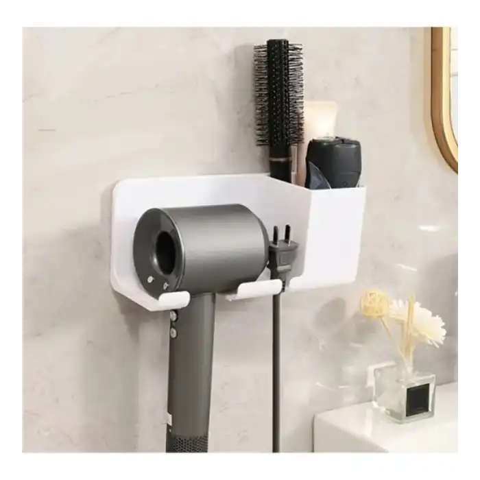 Saç Kurutma Makinesi ve Eşya Düzenleyici Beyaz Renk
