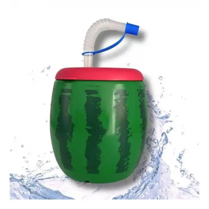 BUFFER® Karpuz Model Kendiliğinden Pipetli 900 ml Suluk, Matara