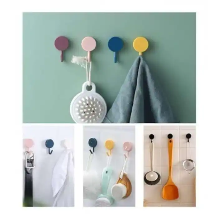 Kendinden Yapışkanlı Renkli Duvar Askısı