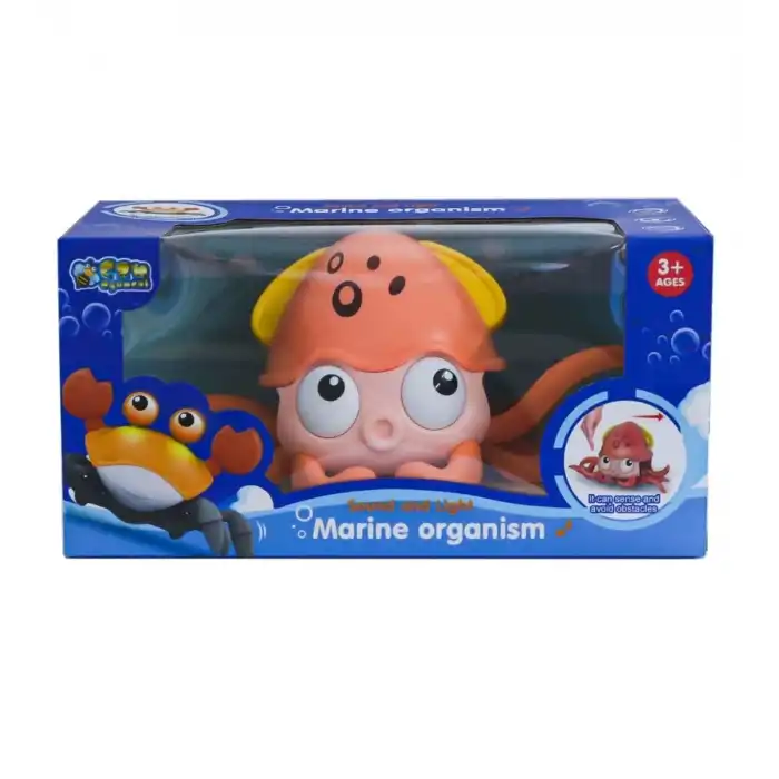 BFS  QC 1Y Sesli Işıklı Sensörlü Şarjlı Yengeç -HalitCan Oyuncak