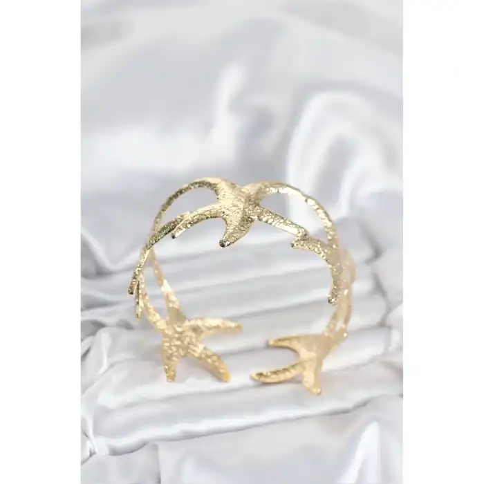 BFS Pirinç Gold Renk Deniz Yıldızı Model Kadın Bileklik