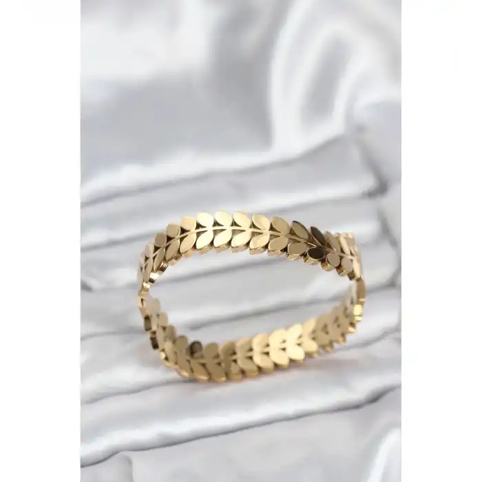 BFS 316L Çelik Başak Model Kadın Kelepçe Bileklik