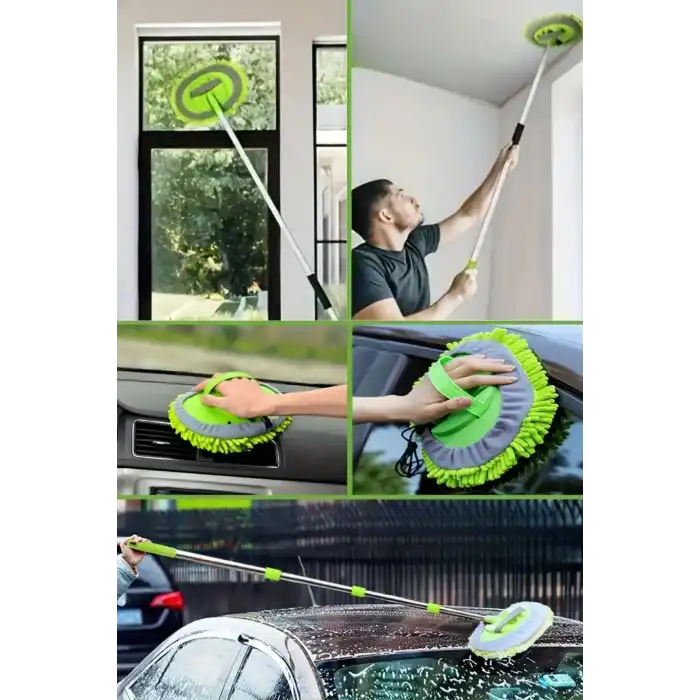 BUFFER® Yedek Mikrofiber Bezli Oto Yıkama Mop Seti