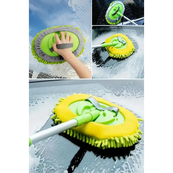 BUFFER® Yedek Mikrofiber Bezli Oto Yıkama Mop Seti