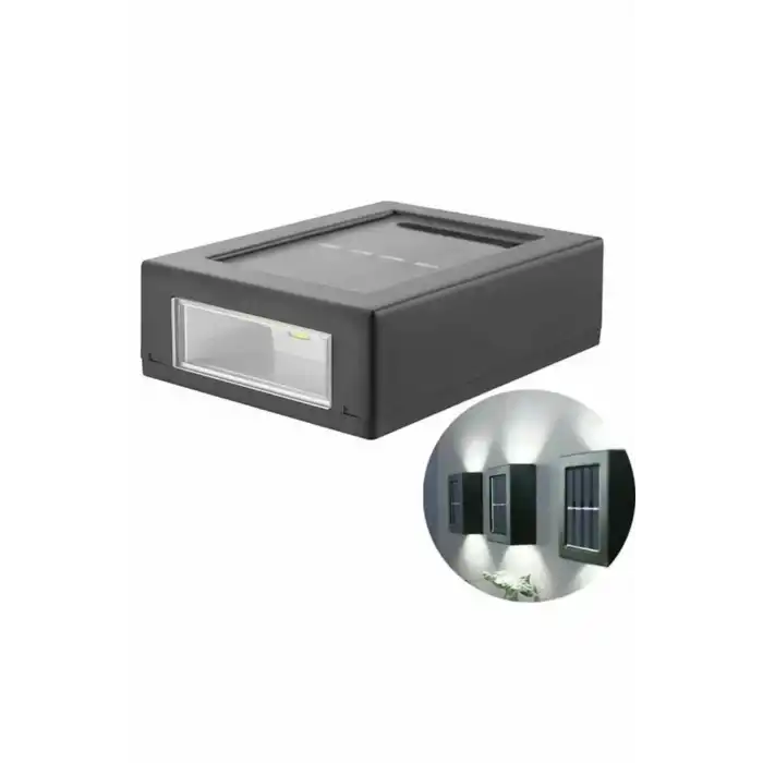 Dekoratif Duvar Lambası Solar Güneş Enerjili Bahçe Aydınlatması