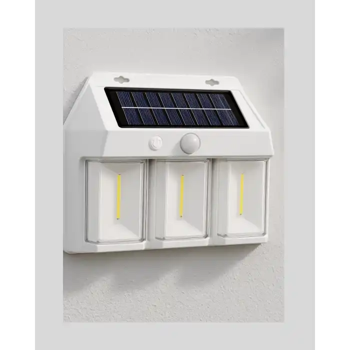 Dış Mekan Solar Duvar Lambası – 120° Hareket Algılama, 3 Işık Modu