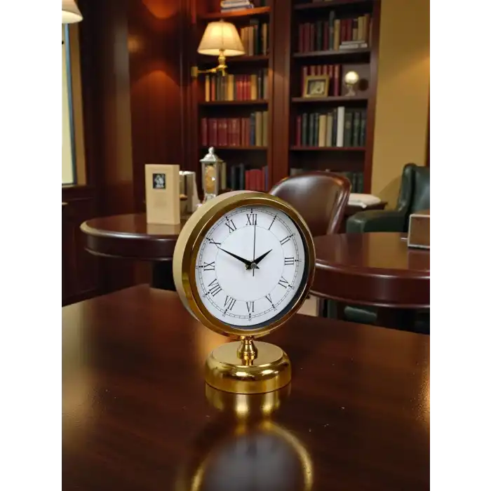 Golden Edge 25x20 Gold Metal Masa Saati