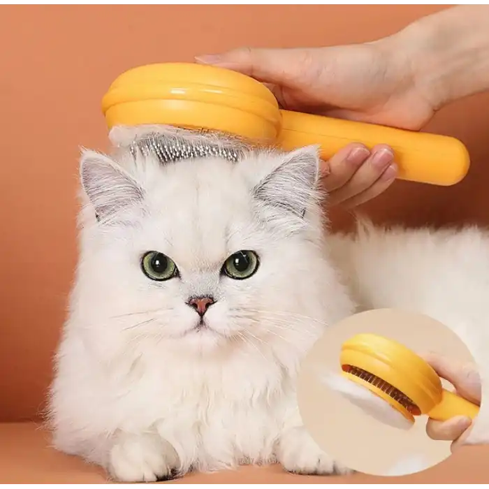 Hamburger Şekilli Otomatik Temizlenen Evcil Hayvan Tarağı