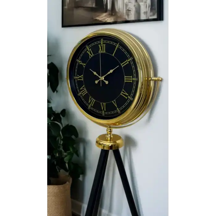 İhtişam Gold Tripod Ayaklı Saat