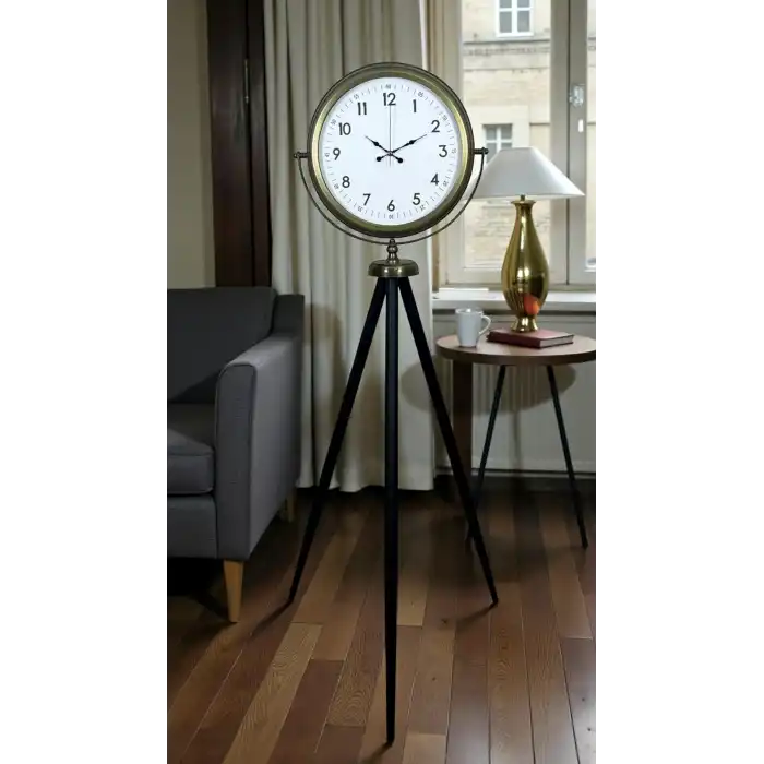 Klasik Eskitme Tripod Ayaklı Saat