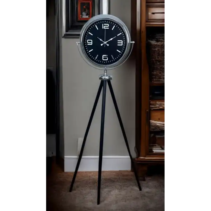 Krom Asil Tripod Ayaklı Saat