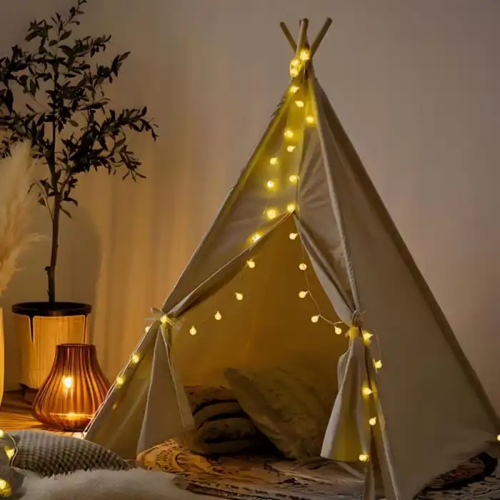 Mini Boncuk Detaylı 3.5 Metre USB LED Işık – 20 LED’li Dekoratif Ortam Aydınlatması