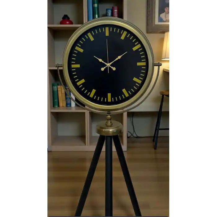 Nostalji Şık Tasarım Tripod Ayaklı Saat