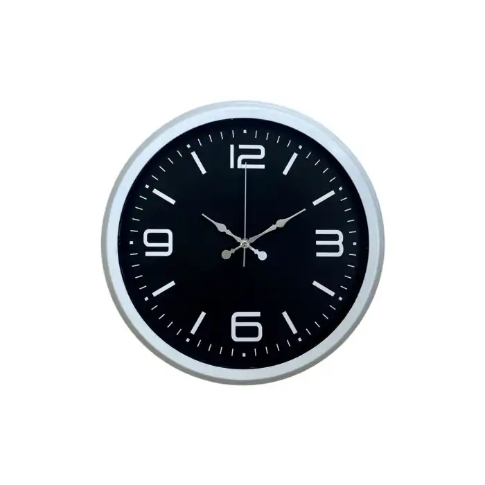 Prime White 40  Cm Metal Modern Duvar Saati